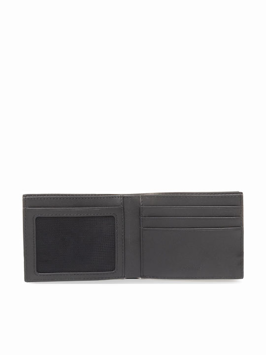 S Slim Billfold Leder Herren Geldbörse Klassisch Schwarz