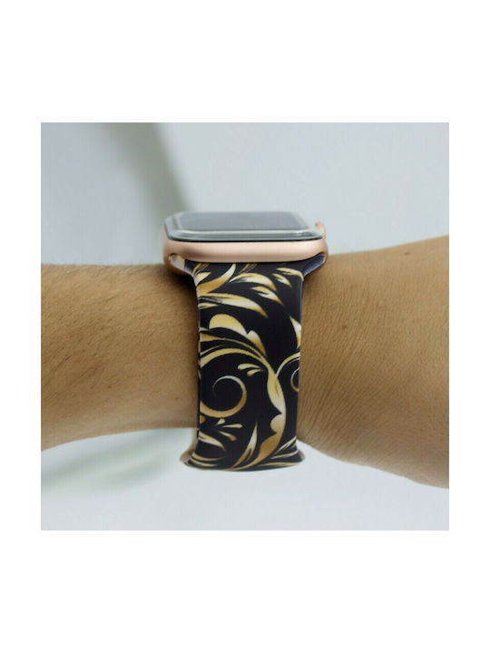 Λουράκι Σιλικόνης Golden Garden (Apple Watch 42/44/45mm)