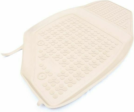 Rezaw Plast Set of Front and Rear Mats 4pcs Tray Type for Volvo S60 / S80 / V70 / XC 70 2000-2007 Beige