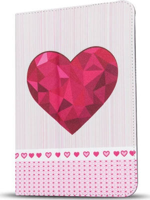 Heart Flip Cover Piele artificială Multicolor (Universal 9-10.1" - Universal 9-10.1") BKTAB10HEART HEARTUTC10