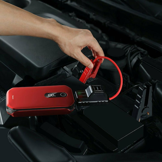 Baseus Super Energy Pro Преносим Стартер за автомобилна батерия 12000mAh с Захранваща банка / USB / Стъкла 12V 12000mΑh