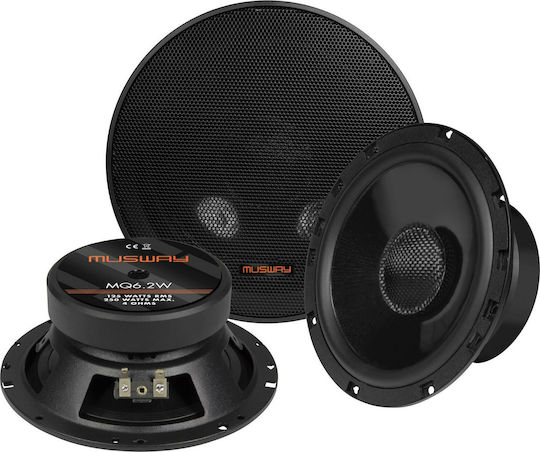 Musway Set Auto-Lautsprecher MQ6.2W 6.5" mit 125W RMS (Mittelklasse)