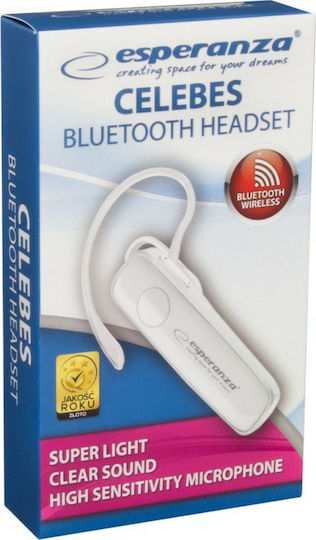 Esperanza EH184W Earbud Bluetooth Handsfree Earphone White