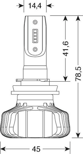 Lampa Lampen Auto & Motorrad Halo Led H11 / H16 / H8 / H9 LED 6500K Kaltes Weiß 9-32V 20W 2Stück 57793
