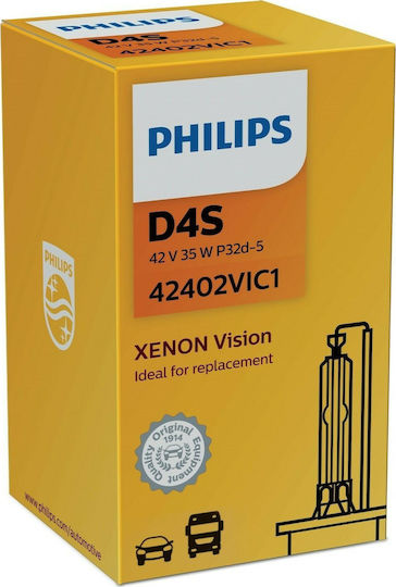 Philips Лампи Автомобила Standard Vision D4S Ксенон 4400К Неутрално бяло 42V 35W 1бр