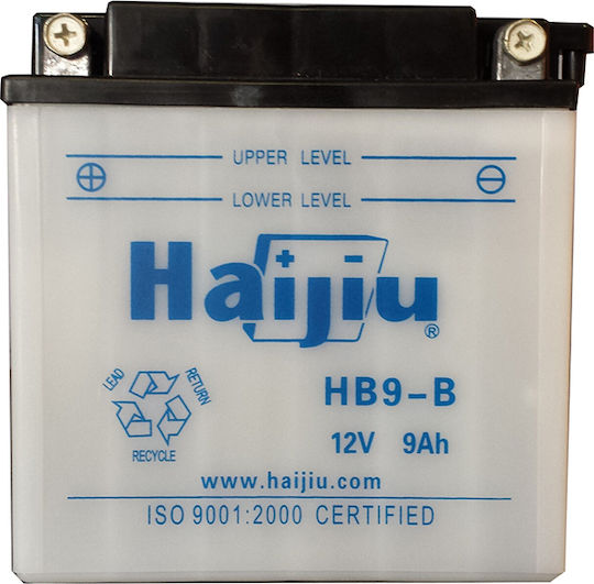 HaiJiu Μπαταρία Μοτοσυκλέτας HB9-B / YB9-B / 12N9-4B-1 με Χωρητικότητα 9Ah