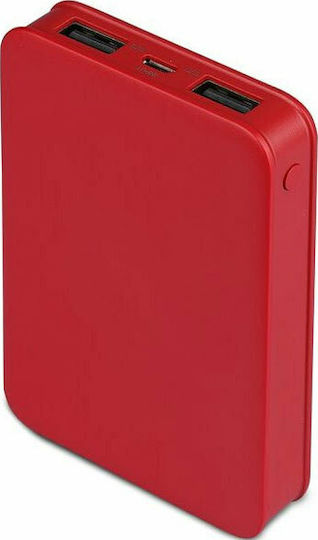 V-TAC VT-3503 Power Bank 5000mAh с 2 USB-A порта Червен
