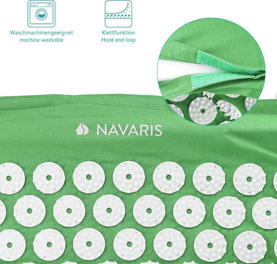 Navaris Navaris Akupressur Massage Set Matte Massage Akupressur für den Nacken & den Körper Grün