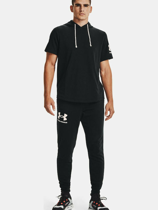 Rival Terry Sweatpants with Elastic Black