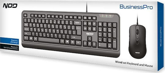 NOD BusinessPRO Wired Keyboard & Mouse Set Σετ Πληκτρολόγιο & Ποντίκι Ελληνικό