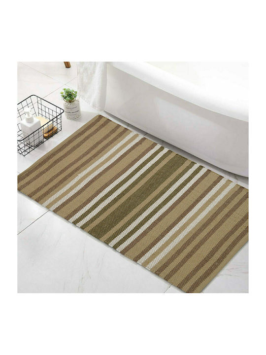 Lino Home Non-Slip Bath Mat Cotton Bark 7300000220 Brown 50x80cm