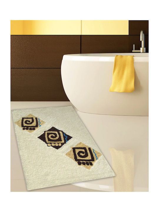 San Lorentzo Bath Mat Cotton S-2687 1529 Beige 60x90cm