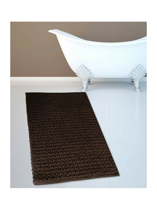 San Lorentzo Bath Mat Cotton 1509 1509 BROWN Coffee 50x80cm