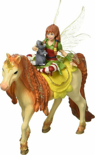 Schleich-S Miniature Toy Fairy Marween with Glitter Unicorn Bayala for 5-12 Years Old