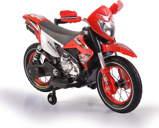 Kinder Motorrad Inspiriert Super Moto Elektroantrieb 6 Volt Rot
