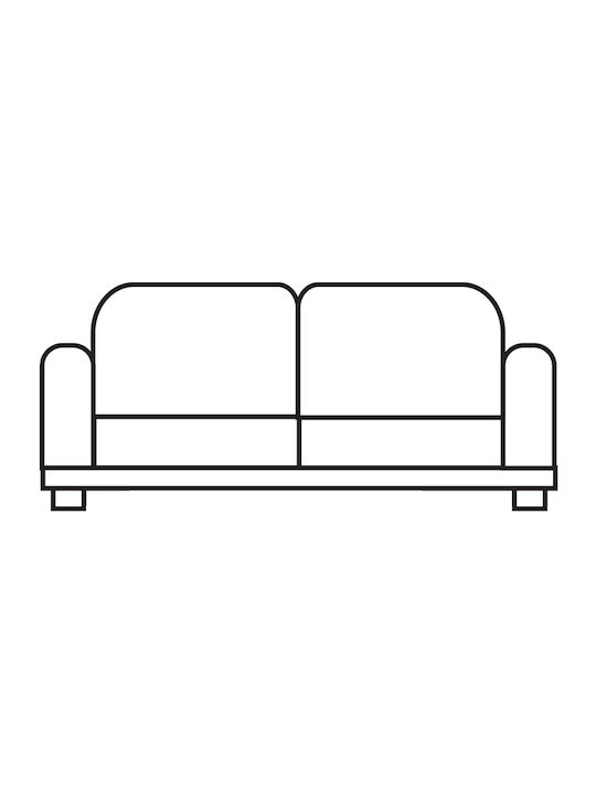 Mc Decor Tunez Elastische Abdeckung für Zweisitziges Sofa Ceramides 130εκ. 1Stück