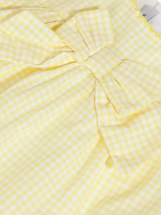 Absorba Kids Dress Checked Short Sleeve Yellow