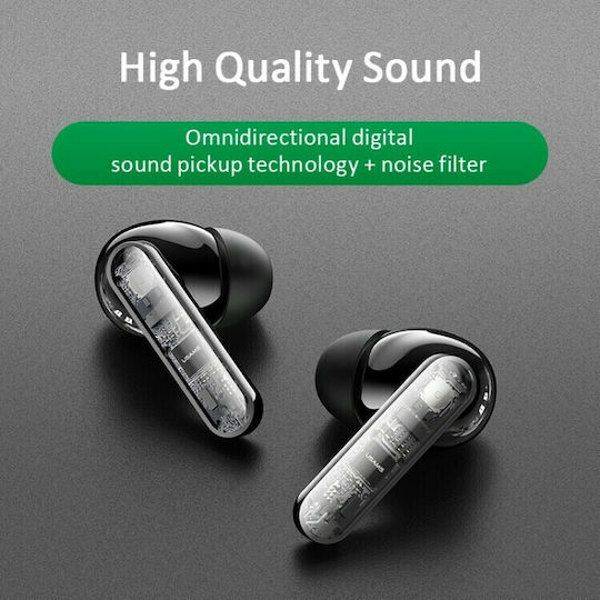 Usams JY01 In-ear Bluetooth Handsfree Ακουστικά με Αντοχή στον Ιδρώτα και Θήκη Φόρτισης Μαύρα