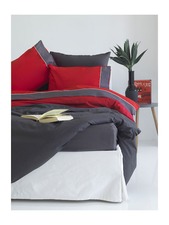 SB Home Simi Tagesdecke Einzelbett Baumwolle Rot 160x240cm