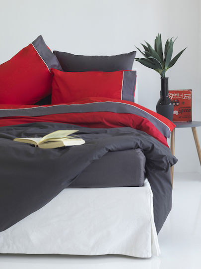 SB Home Simi Tagesdecke Einzelbett Baumwolle Rot 160x240cm