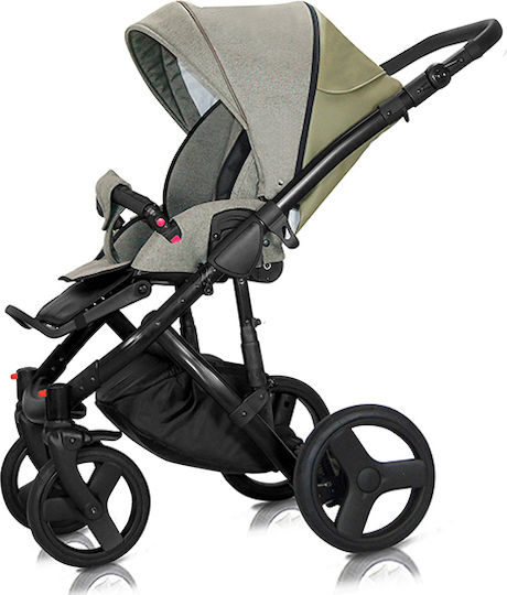 Milu Kids Starlet Eko Ρυθμιζόμενο Καρότσι 2 σε 1 Kατάλληλο για Nεογέννητο Χακί 13.10kg