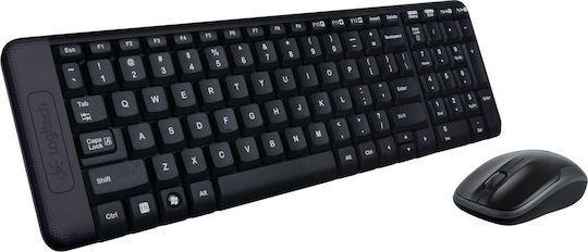 Logitech MK220 Ασύρματο Σετ Πληκτρολόγιο & Ποντίκι Αγγλικό US