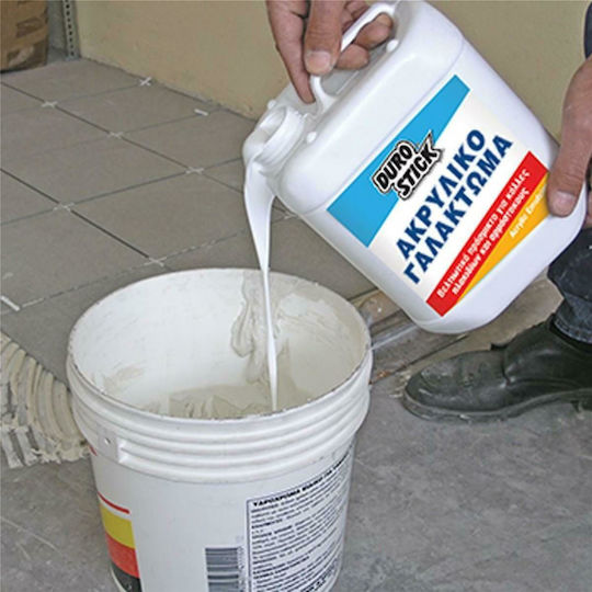 Durostick Emulsie acrilică Îmbunătățitor de mortar Ameliorator de mortar pentru adezivi și rosturi pentru gresie 1L 1lt 1kg ΚΠΓΑ01