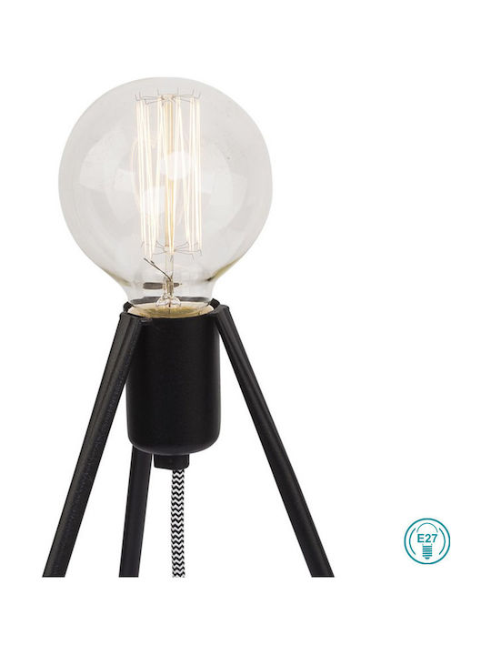 Nowodvorski Simple Tisch Dekorative Lampe mit Fassung für Lampe E27 Schwarz