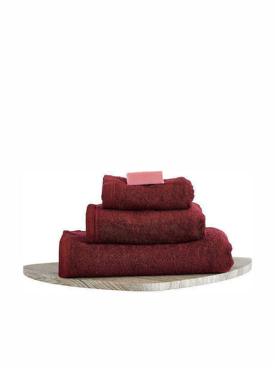 SB Home Bath Towel Primus 70x140cm. Bordeaux Weight 500gr/m²