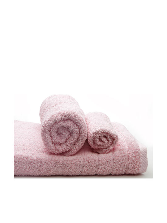 Sunshine 3pc Bath Towel Set Dory Pink Pink 15 Weight 600gr/m²