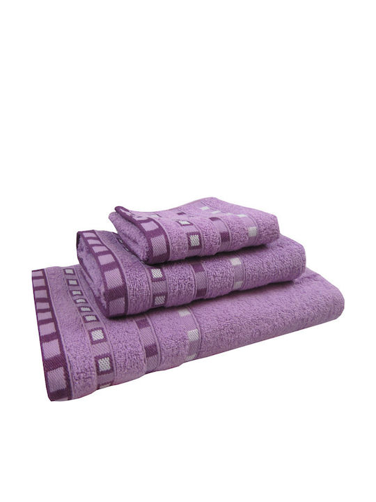 Le Blanc Bath Towel Πεννιέ Ζακάρ 70x140cm. Lila Weight 450gr/m²