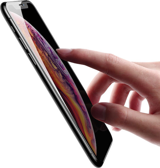 Baseus Full Coverage Curved Tempered Glass Protector 3D Vollflächig gehärtetes Glas 2Stück (iPhone 11 Pro Max)