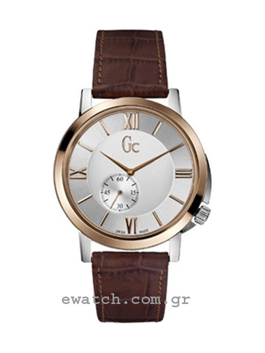 GC Watches Ρολόι Μπαταρίας με Δερμάτινο Λουράκι GC Watches Ρολόι Μπαταρίας με Δερμάτινο Λουράκι