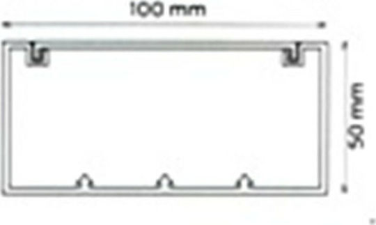 Dabler Cable Channel made of Plastic White 2m
