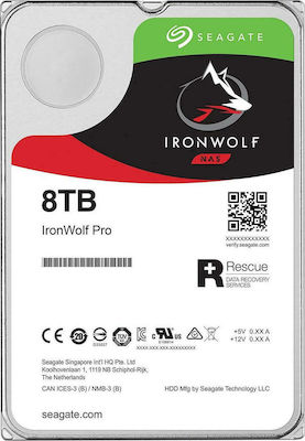 Seagate IronWolf Pro 8TB HDD Hard Drive 3.5" SATA III 7200rpm with 256MB Cache for NAS