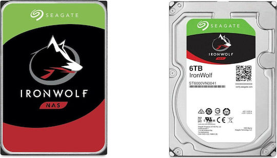 Seagate Ironwolf 6TB HDD Hard Drive 3.5" SATA III 5400rpm with 256MB Cache for NAS