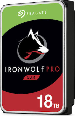 Seagate Ironwolf Pro 18TB HDD Σκληρός Δίσκος 3.5" SATA III 7200rpm με 256MB Cache για NAS