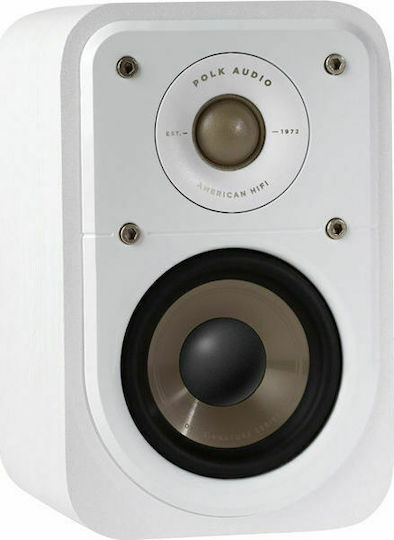 Polk Audio Signature S10e Paar Hi-Fi Lautsprecher Buch selbst 100W 2 Anzahl von Fahrern B13.72xT15.88xH21.34cm. Weiß