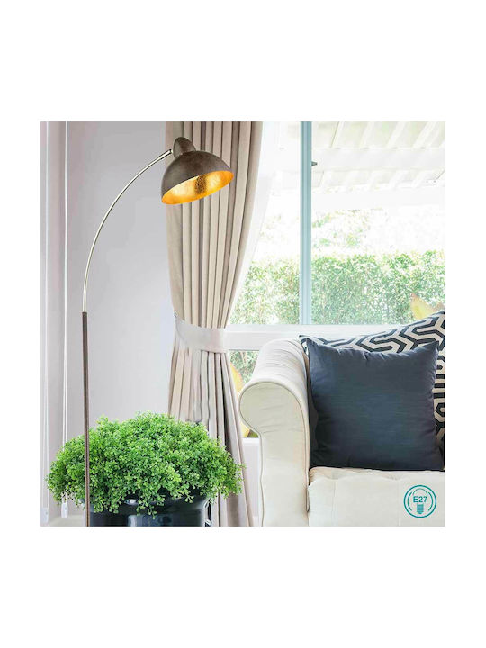 Globo Lighting Anita Φωτιστικό Δαπέδου Υ155xΜ25εκ. με Ντουί για Λαμπτήρα E27 Καφέ