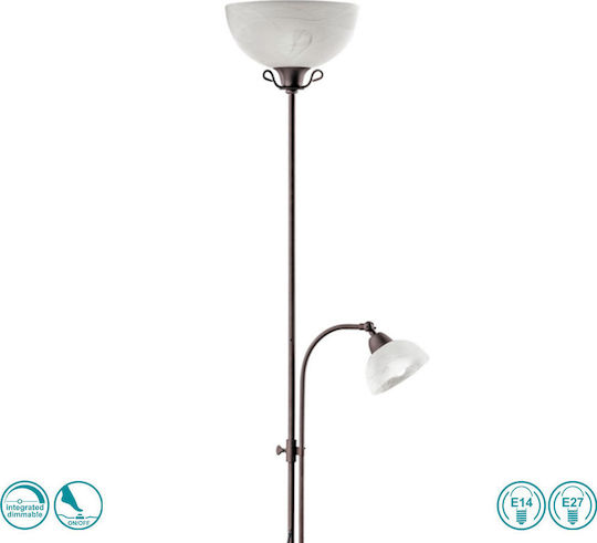 Trio Lighting Country Лампа за под В180см. Бял Trio Lighting Country Лампа за под В180см. Бял
