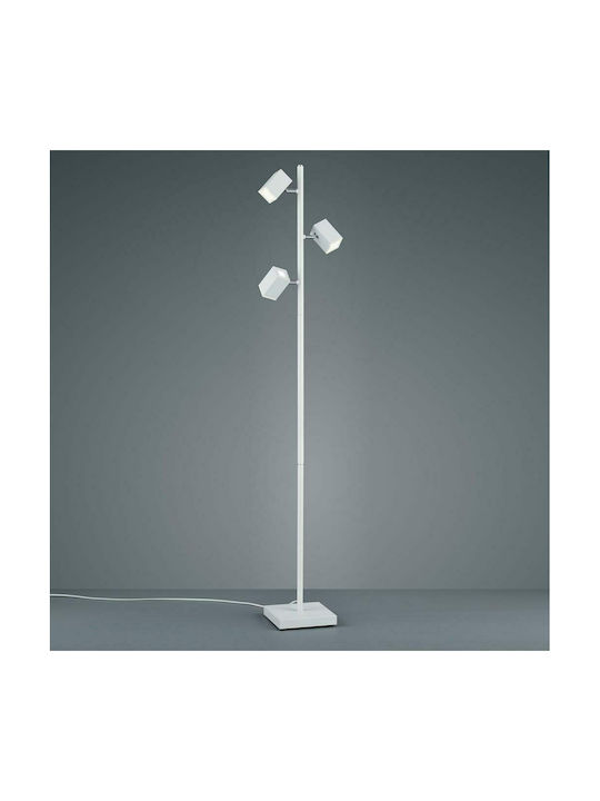 Trio Lighting Lagos LED Floor Lamp H154xW28cm. with Warm White Light White