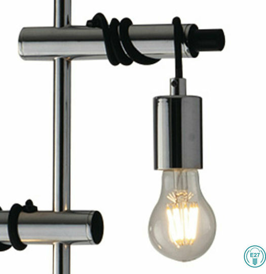 Fan Europe Admiral Floor Lamp H165xW30cm. with Socket for Bulb E27 Black