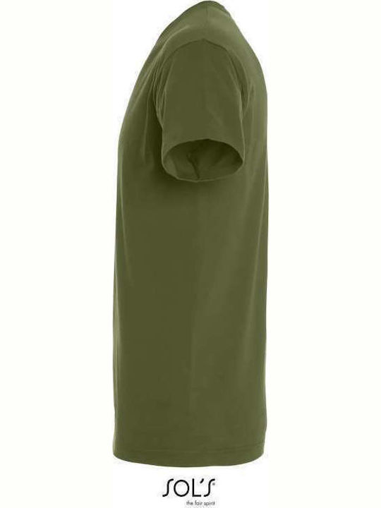Sol's Imperial Men's Short Sleeve Promotional T-Shirt Dark Khaki