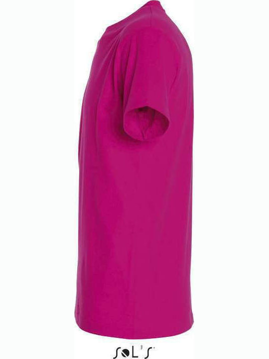 Sol's Imperial Men's Short Sleeve Promotional T-Shirt Fuchsia