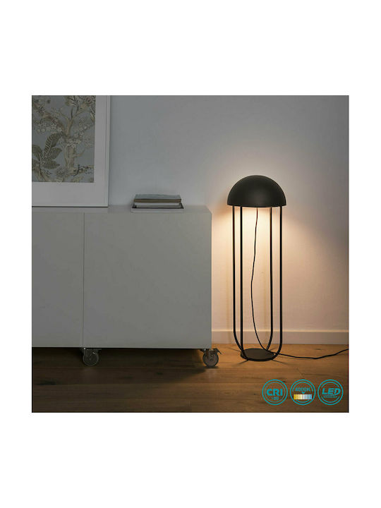 Faro Barcelona Jellyfish Floor Lamp H90xW29cm. with Socket for Bulb E27 Black