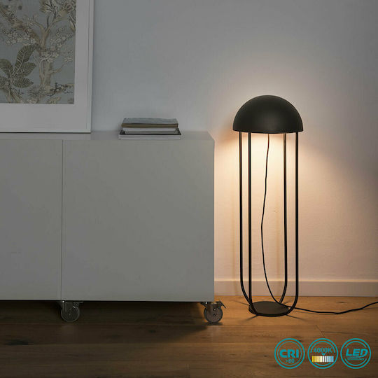 Faro Barcelona Jellyfish Stehlampe Höhe 90xM29cm mit Lampenbirnensockel E27 Schwarz-Gold