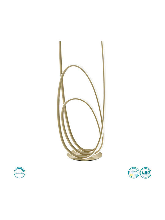 Ondaluce Golden LED Φωτιστικό Δαπέδου Υ160εκ. Χρυσό Ondaluce Golden LED Φωτιστικό Δαπέδου Υ160εκ. Χρυσό