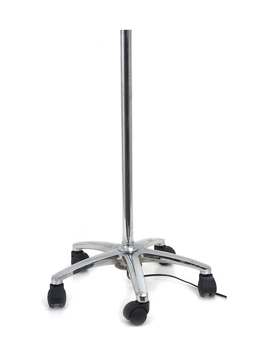 Zaros Vintage Floor Lamp H170xW37cm. Silver