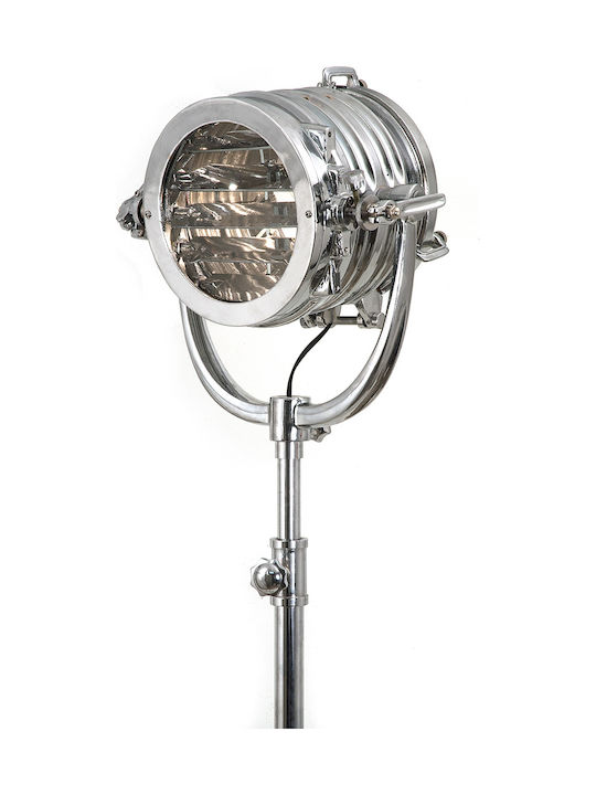 Zaros Vintage Floor Lamp H170xW37cm. Silver