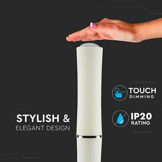 V-TAC LED Floor Lamp H84cm. White